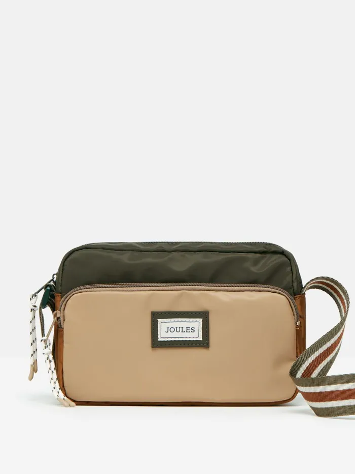 Joules Bags Women Khaki Green Colourblock Cross Body Bag