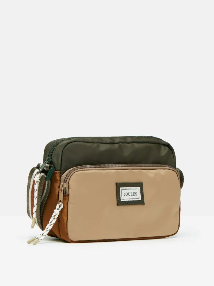Joules Bags Women Khaki Green Colourblock Cross Body Bag
