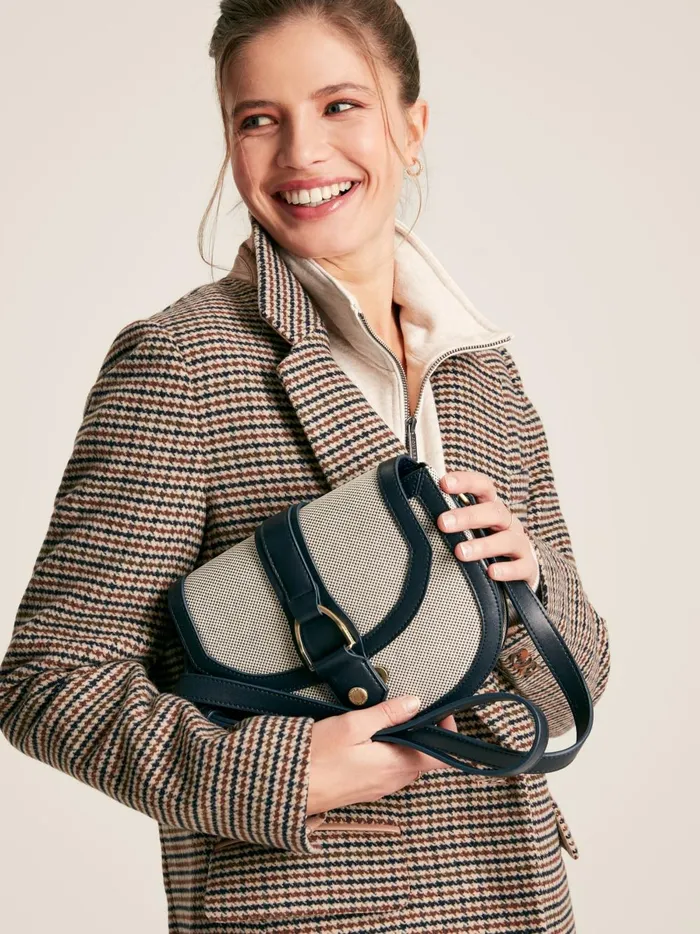 Joules Bags Women Navy Blue Canvas Cross Body Bag