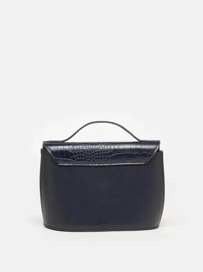 Joules Bags Women Navy Faux Leather Croc Effect Cross Body Bag