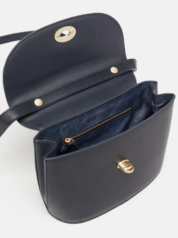 Joules Bags Women Navy Faux Leather Croc Effect Cross Body Bag