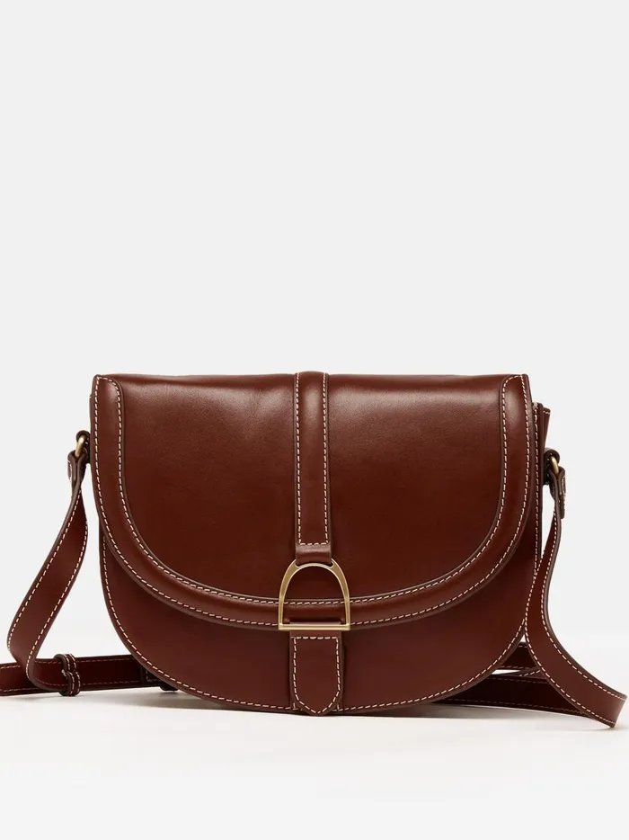 Joules Bags Women Tan Brown Soft Leather Cross Body Bag