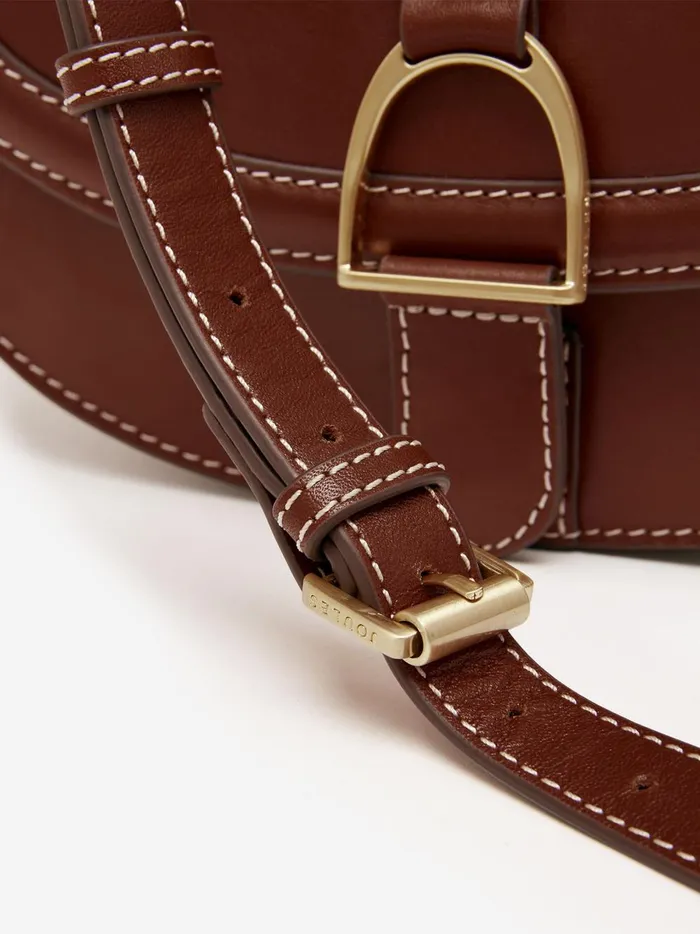Joules Bags Women Tan Brown Soft Leather Cross Body Bag