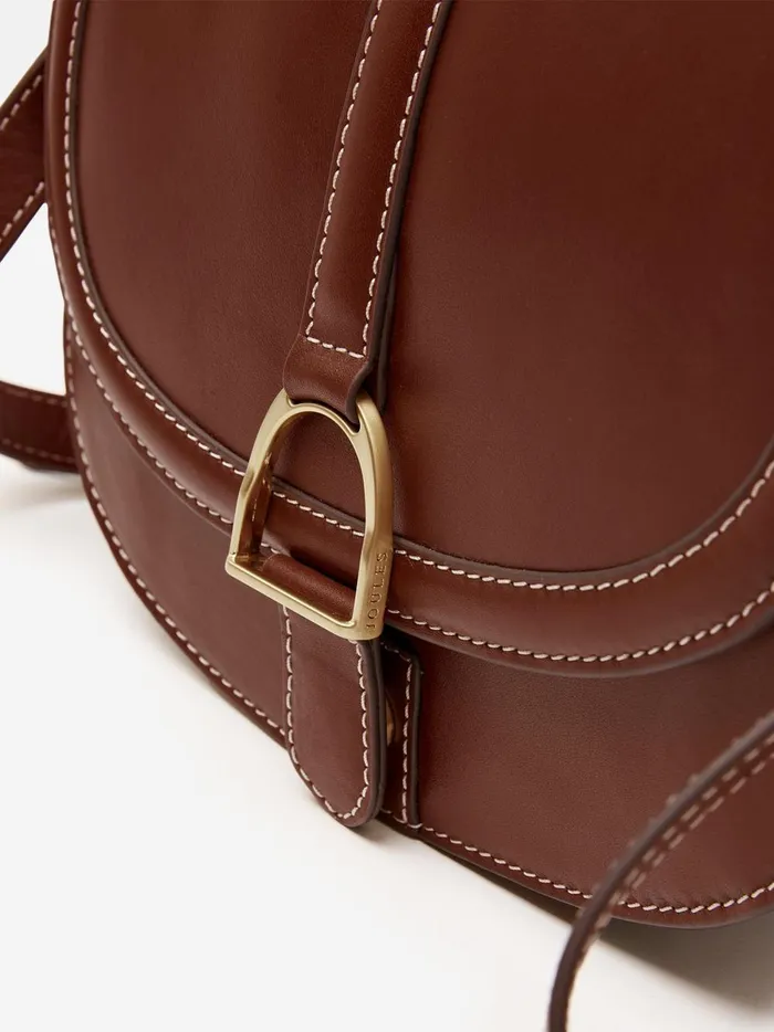 Joules Bags Women Tan Brown Soft Leather Cross Body Bag