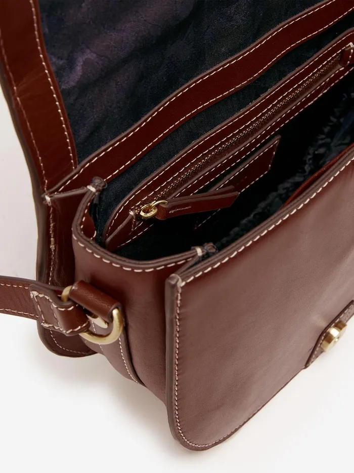 Joules Bags Women Tan Brown Soft Leather Cross Body Bag