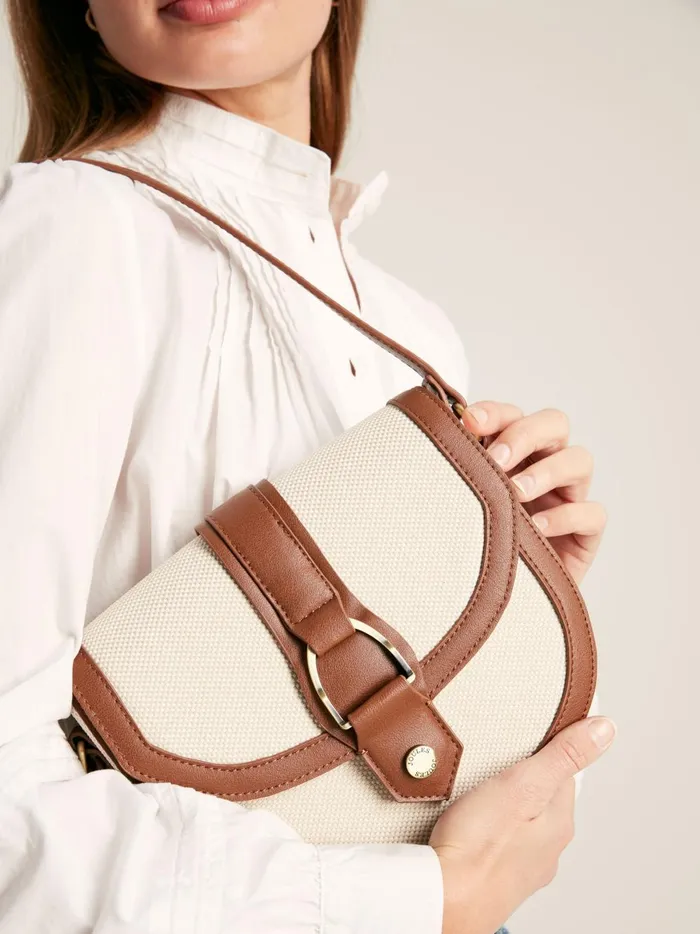 Joules Bags Women Tan Canvas Cross Body Bag