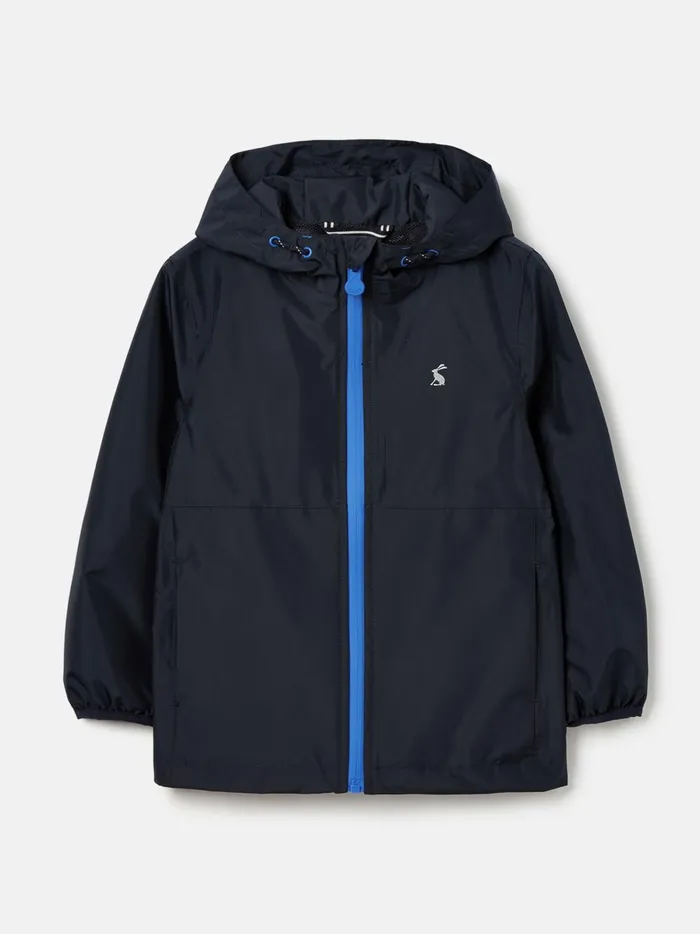 Joules Coats and Jackets Boys Blue Waterproof Lightweight Packable Rain Mac