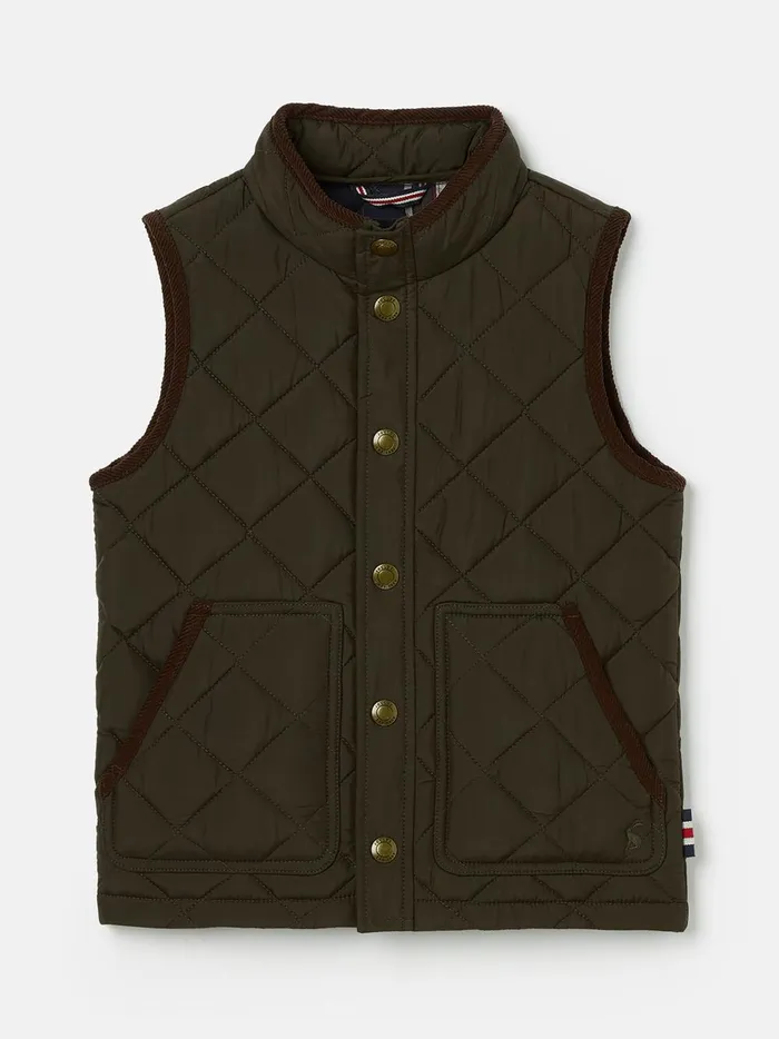 Joules Coats and Jackets Boys Green Quilted Gilet