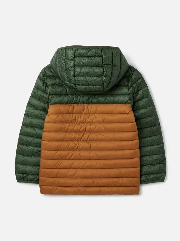 Joules Coats and Jackets Boys Green Showerproof Padded Packable Coat