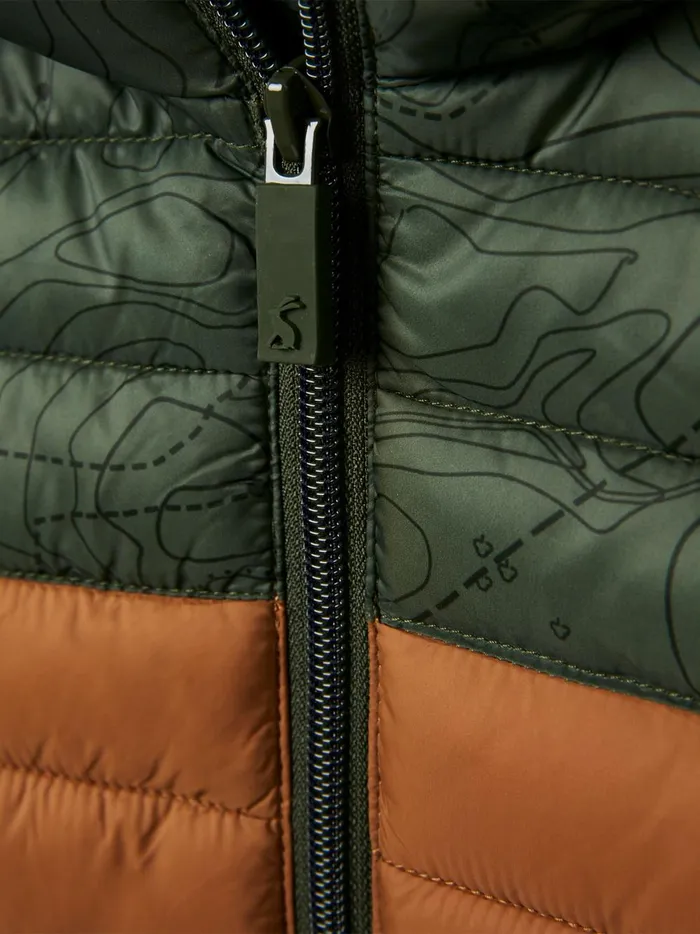 Joules Coats and Jackets Boys Green Showerproof Padded Packable Coat