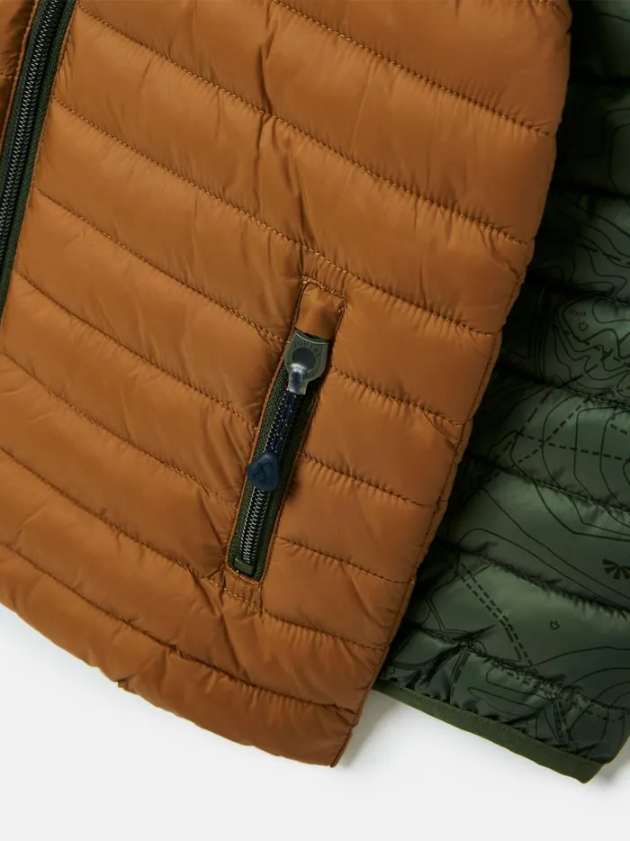 Joules Coats and Jackets Boys Green Showerproof Padded Packable Coat