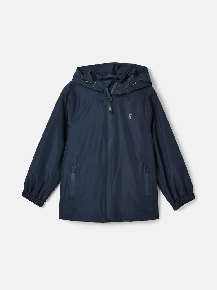Joules Coats and Jackets Boys Navy Blue Waterproof Packable Raincoat