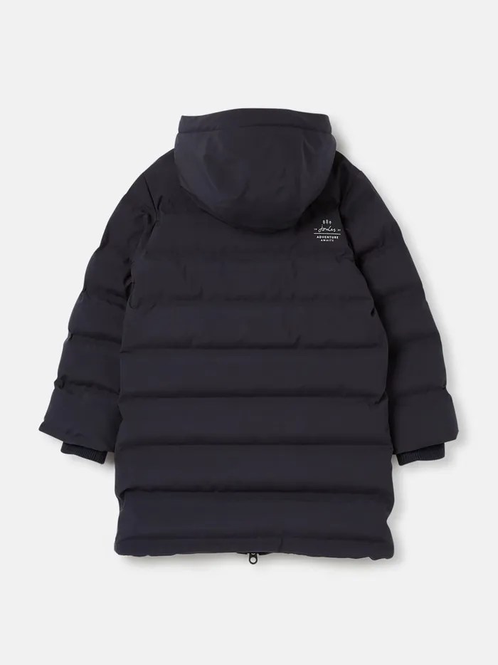 Joules Coats and Jackets Boys Navy Waterproof Padded Coat With Hood