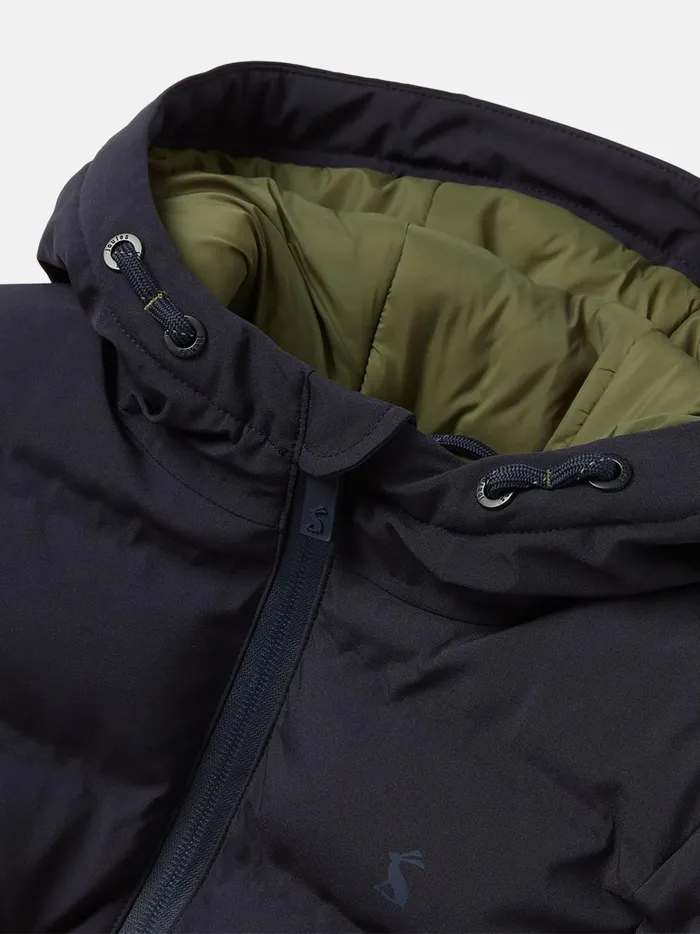 Joules Coats and Jackets Boys Navy Waterproof Padded Coat With Hood