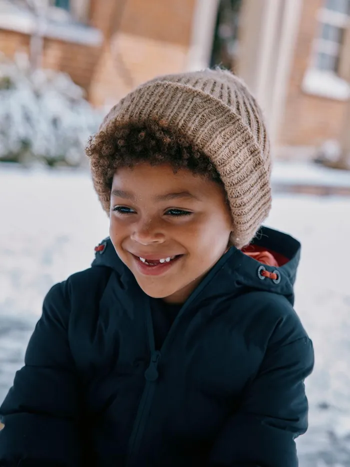 Joules Coats and Jackets Boys Navy Waterproof Padded Coat With Hood