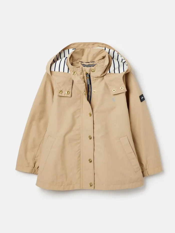 Joules Coats and Jackets Girls Brown Showerproof Coat