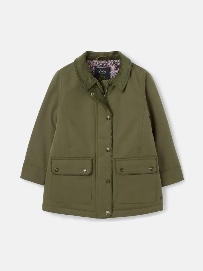 Joules Coats and Jackets Girls Green Quilted Coat