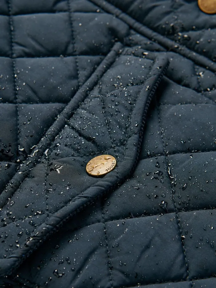 Joules Coats and Jackets Girls Navy Showerproof Padded Quilted Coat