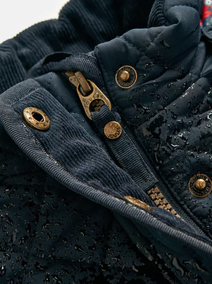 Joules Coats and Jackets Girls Navy Showerproof Padded Quilted Coat