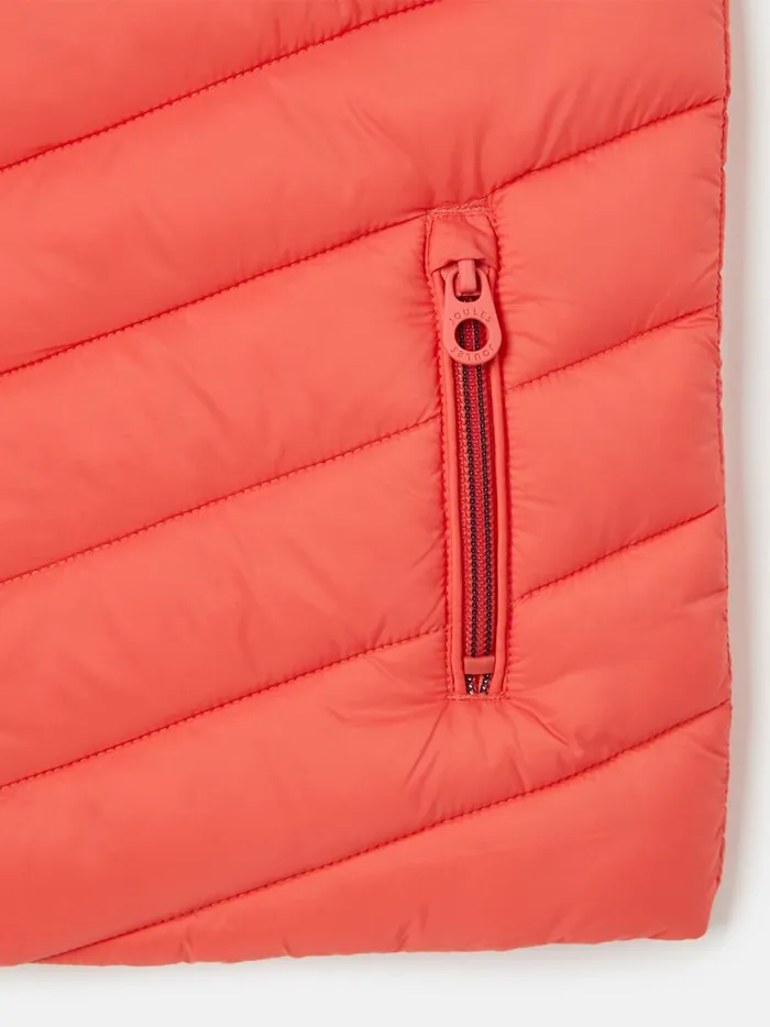 Joules Coats and Jackets Girls Pink Showerproof Padded Gilet