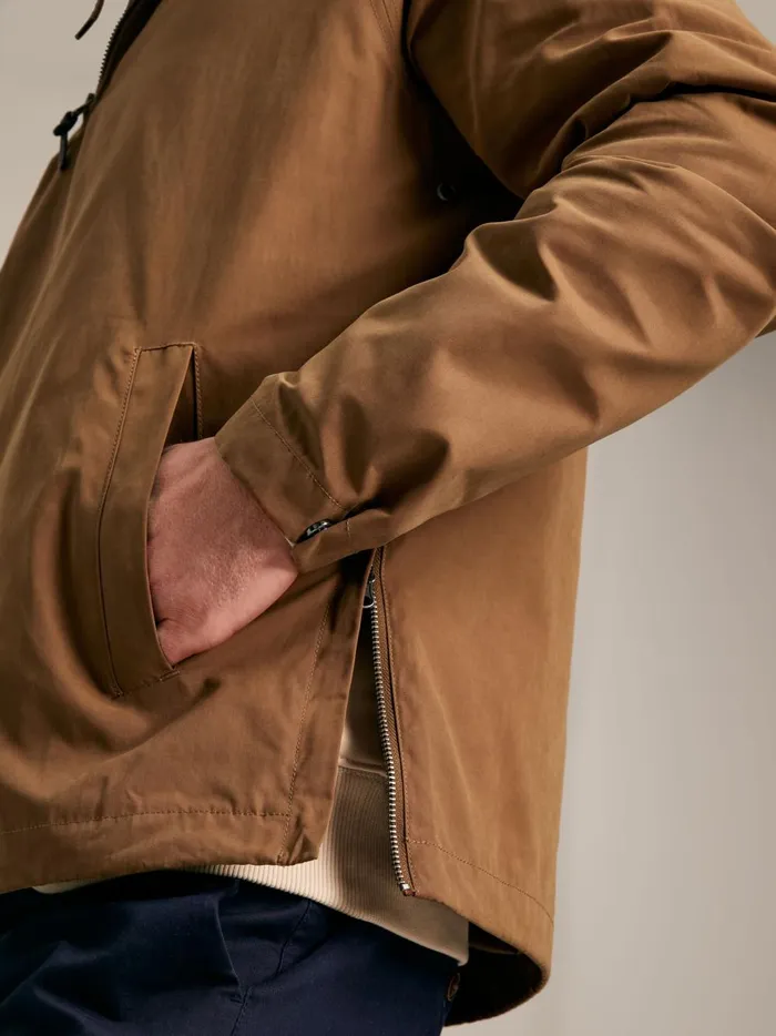 Joules Coats and Jackets Men Brown Pullover Wax Jacket