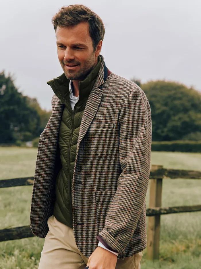 Joules Coats and Jackets Men Brown Tweed Blazer