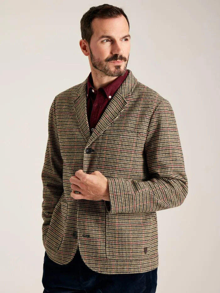 Joules Coats and Jackets Men Brown Tweed Blazer