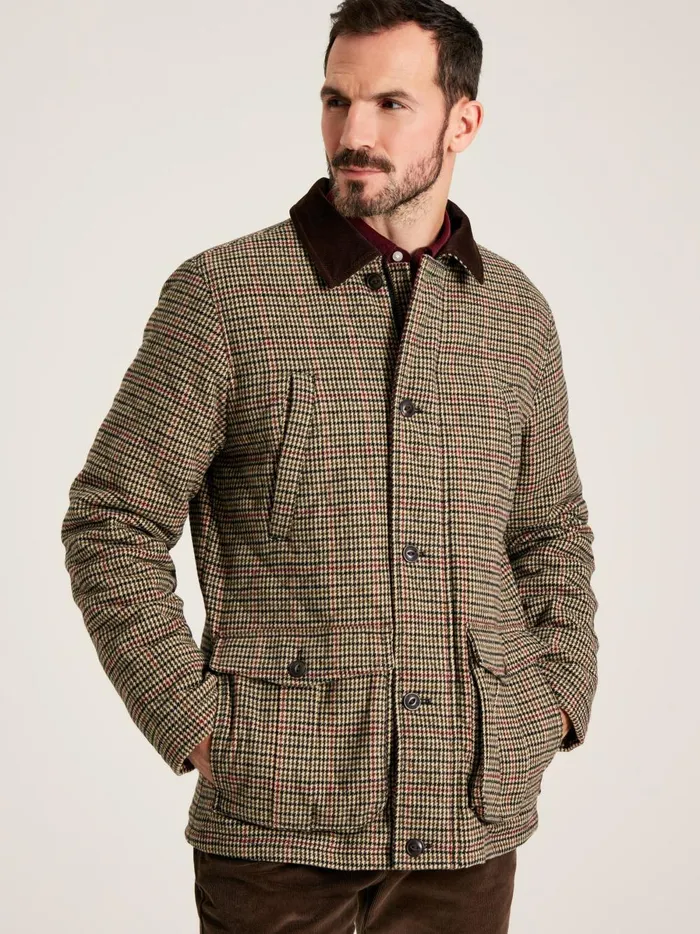 Joules Coats and Jackets Men Brown Tweed Jacket