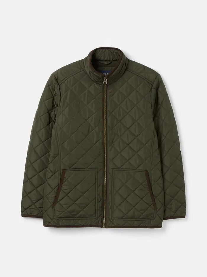 Joules Coats and Jackets Men Green Diamond Quilted Jacket