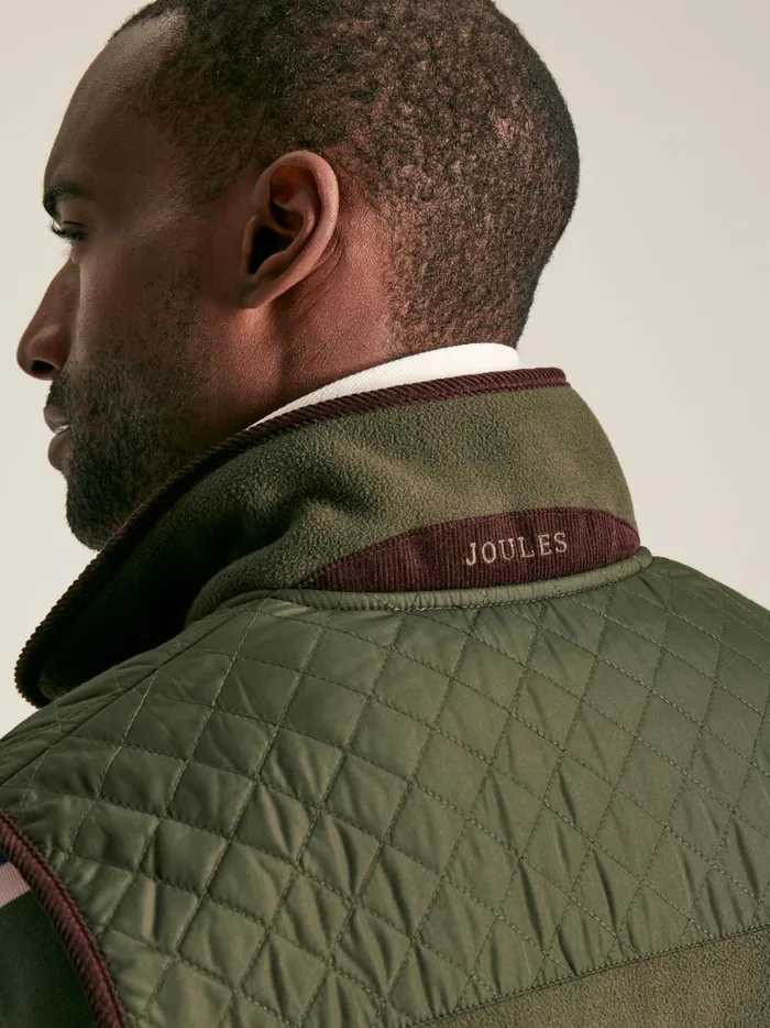Joules Coats and Jackets Men Green Full Zip Fleece Gilet