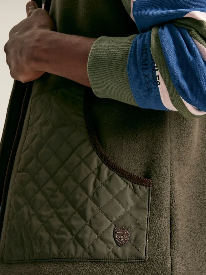Joules Coats and Jackets Men Green Full Zip Fleece Gilet