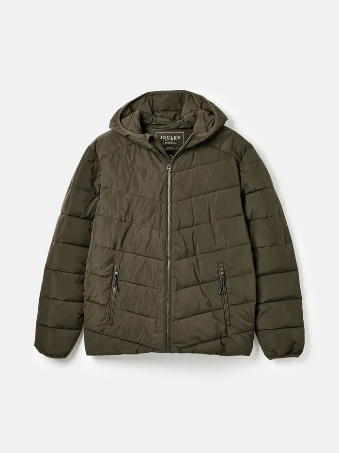 Joules Coats and Jackets Men Green Padded Shower Resistant Coat