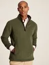 Joules Coats and Jackets Men Green Quarter Zip Fleece