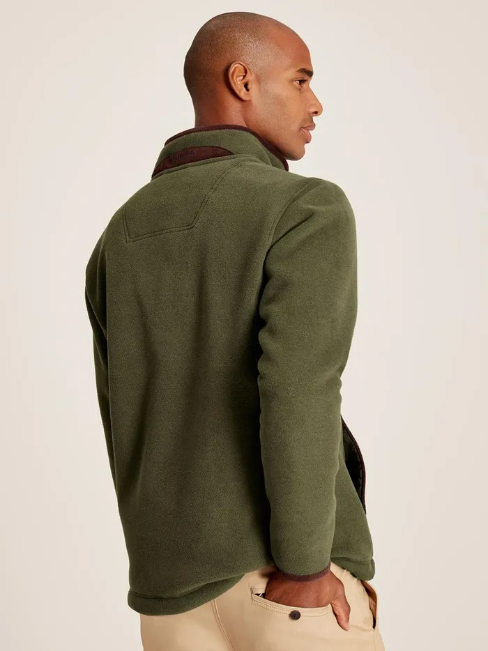 Joules Coats and Jackets Men Green Quarter Zip Fleece
