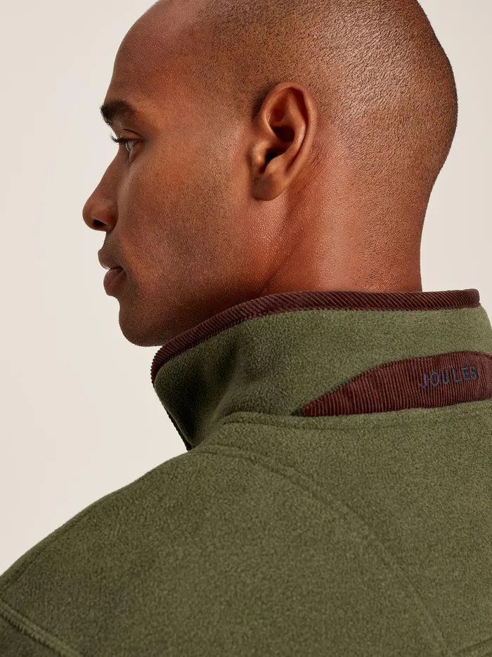 Joules Coats and Jackets Men Green Quarter Zip Fleece
