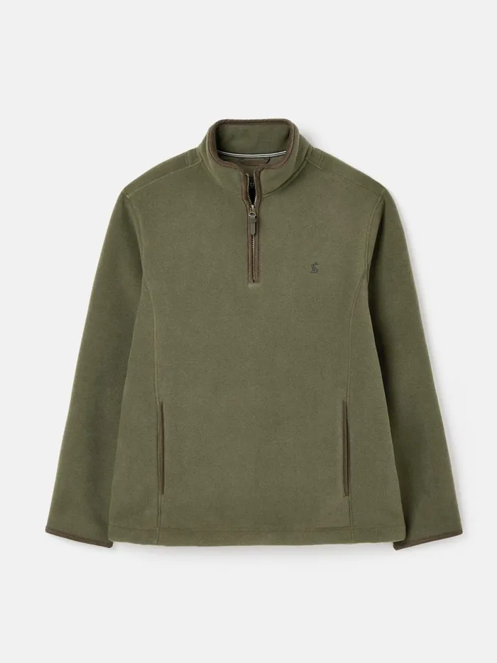 Joules Coats and Jackets Men Green Quarter Zip Fleece