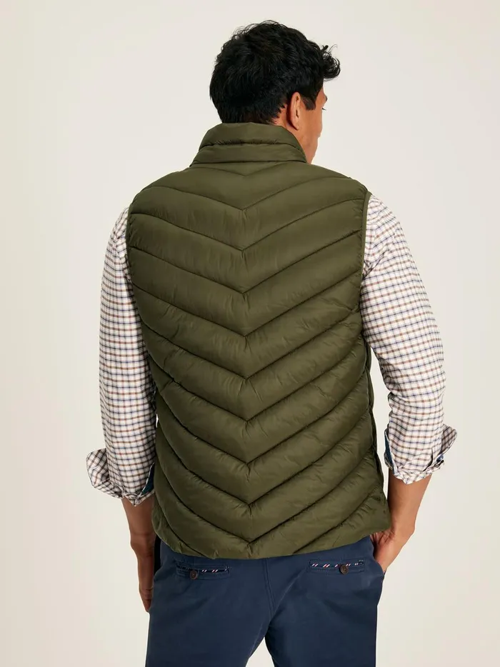 Joules Coats and Jackets Men Green Showerproof Padded Gilet