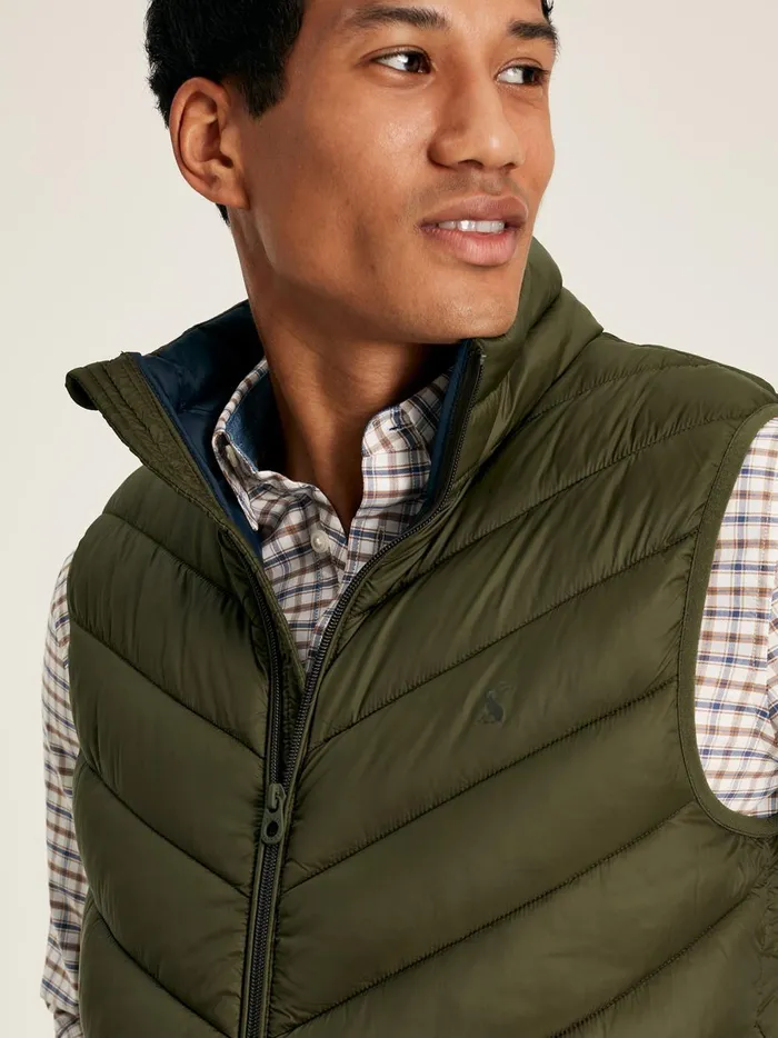Joules Coats and Jackets Men Green Showerproof Padded Gilet