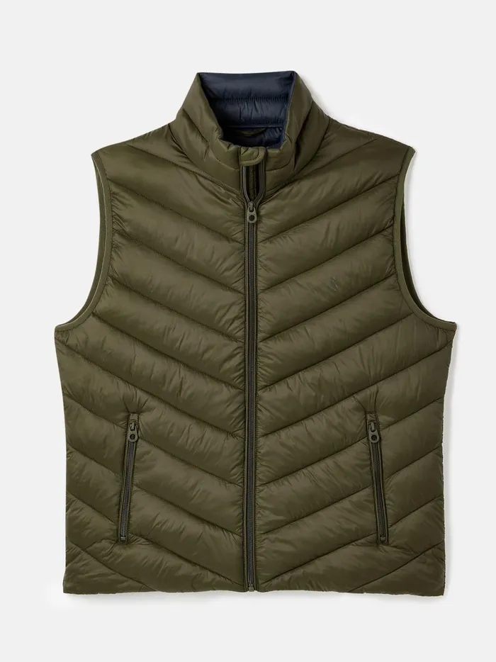 Joules Coats and Jackets Men Green Showerproof Padded Gilet
