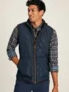 Joules Coats and Jackets Men Navy Diamond Quilted Gilet
