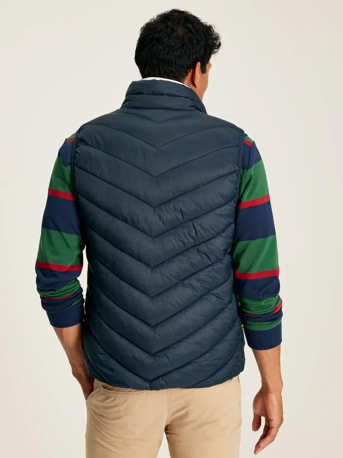 Joules Coats and Jackets Men Navy Showerproof Padded Gilet