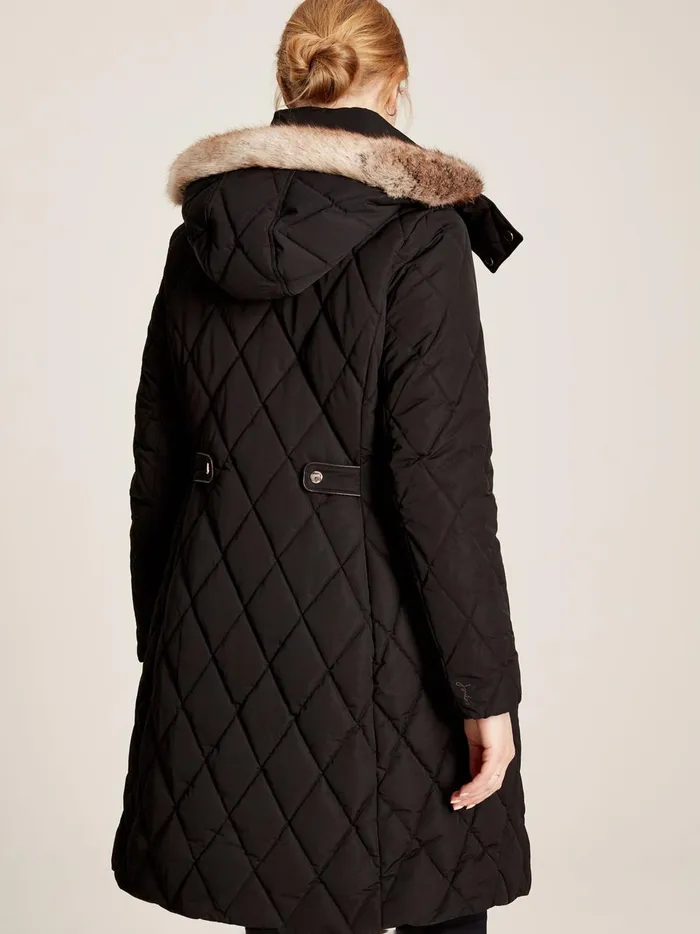 Joules Coats and Jackets Women Black Diamond Quilted Trail Jacket