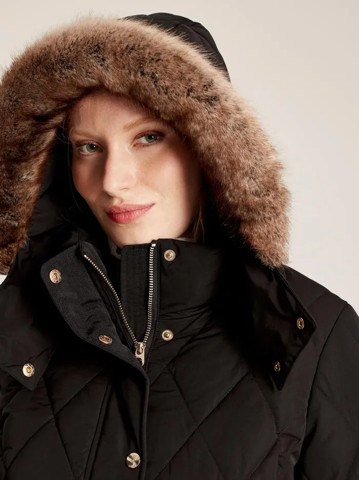 Joules Coats and Jackets Women Black Diamond Quilted Trail Jacket