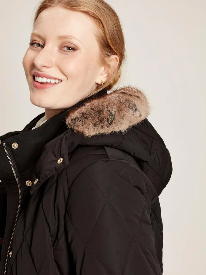 Joules Coats and Jackets Women Black Diamond Quilted Trail Jacket