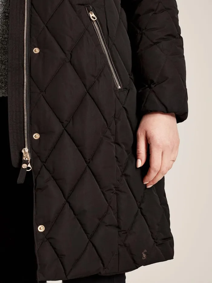 Joules Coats and Jackets Women Black Diamond Quilted Trail Jacket