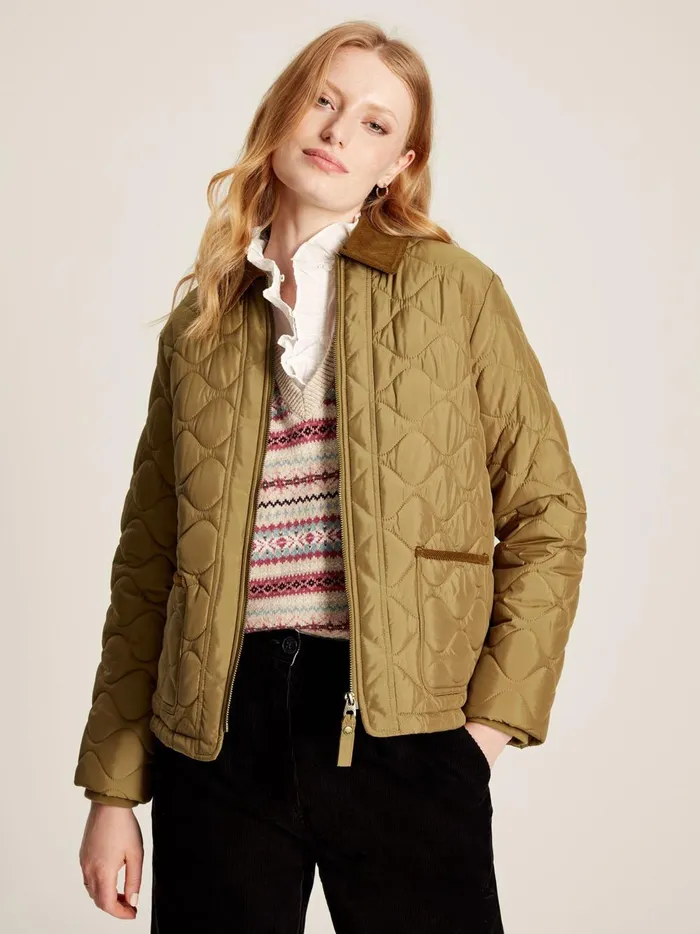 Joules Coats and Jackets Women Brown Onion Quilt Jacket