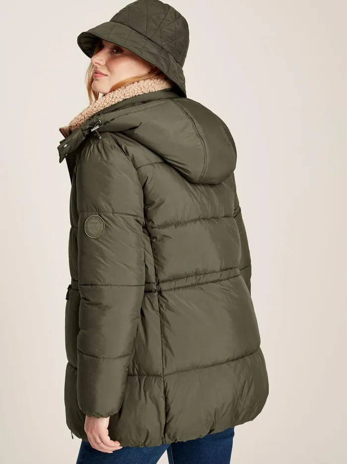 Joules Coats and Jackets Women Dark Green Showerproof Padded Coat