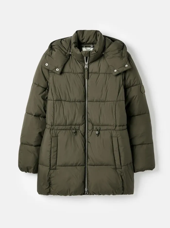 Joules Coats and Jackets Women Dark Green Showerproof Padded Coat