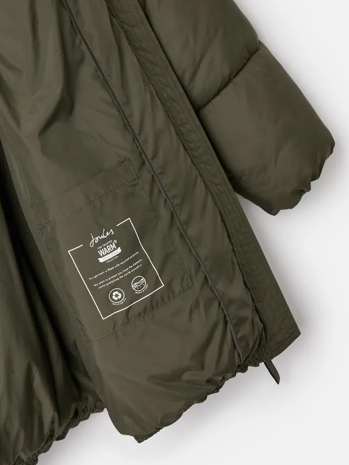 Joules Coats and Jackets Women Dark Green Showerproof Padded Coat