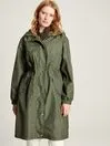 Joules Coats and Jackets Women Green Packable Waterproof Raincoat With Hood